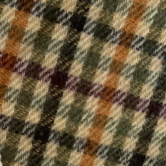 Brown autumnal multi colour houndstooth blanket scarf 35” x 80” - Picture 2 of 5